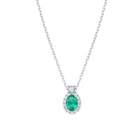 Collar Amen Mujer Madame in Plata Zircone CLMADBBVZ